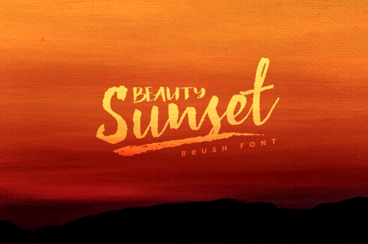 Beauty Sunset Font Download