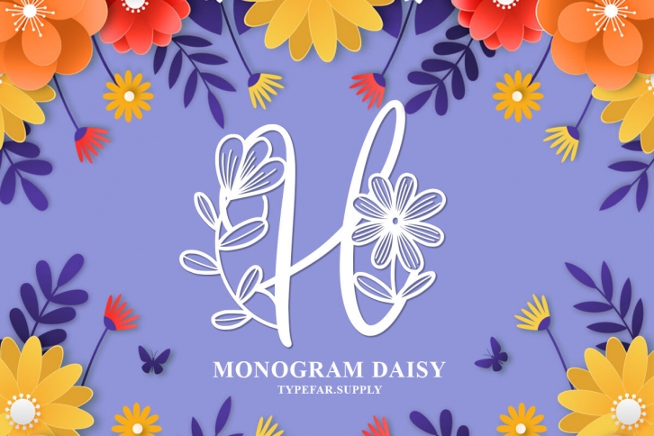Monogram Daisy Font Download