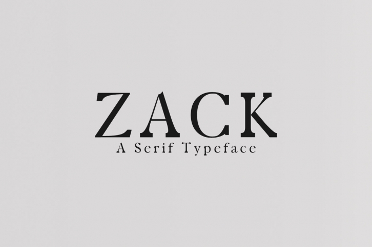 Zack Serif 4 Font Family Pack Font Download
