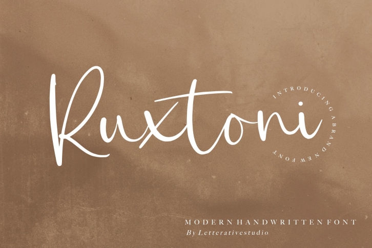 Ruxtoni Modern Handwritten Font Font Download