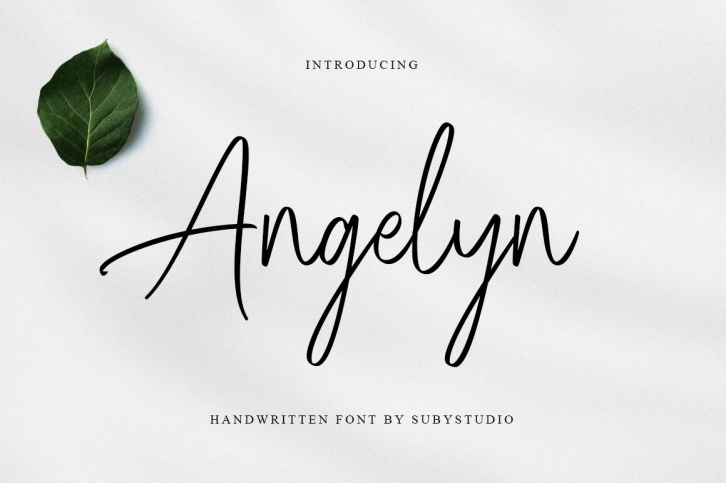 Angelyn - Handwritten Font Font Download