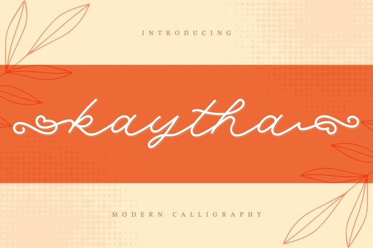 Kaytha | Modern Calligraphy Font Font Download