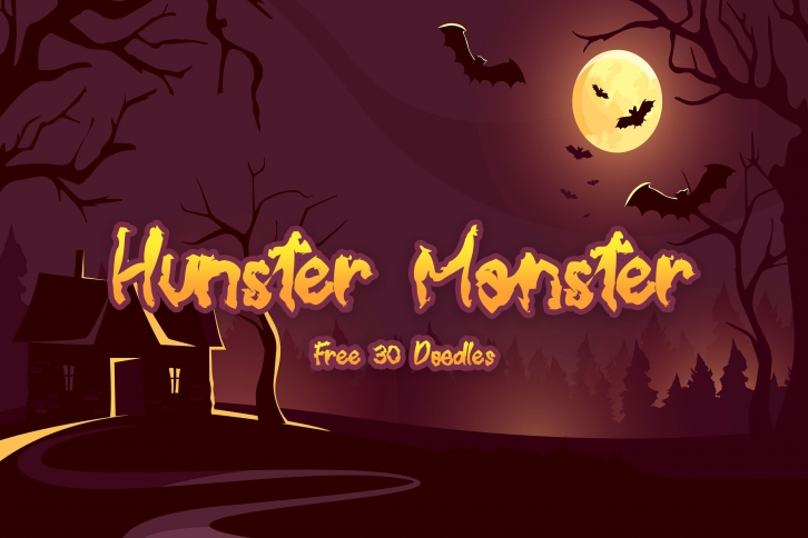 Hunster Monster Font Download