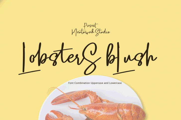 Lobsters Blush Font Duo Font Download