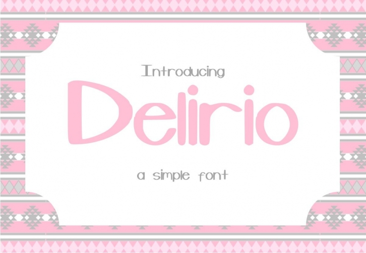 Delirio - Sans serif font Font Download