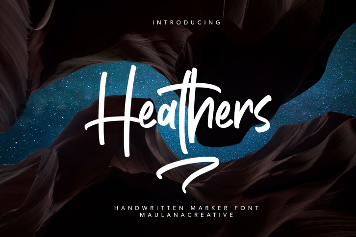 Heathers Handwritten Brush Font Font Download