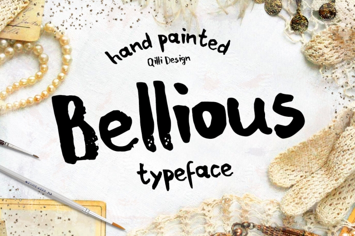 Bellious hand drawn typeface Font Download