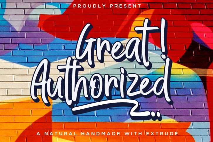 Great Authorized / Handmade Font Font Download