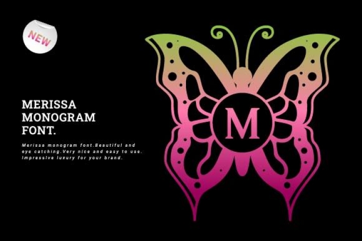 Merissa Monogram Font Download