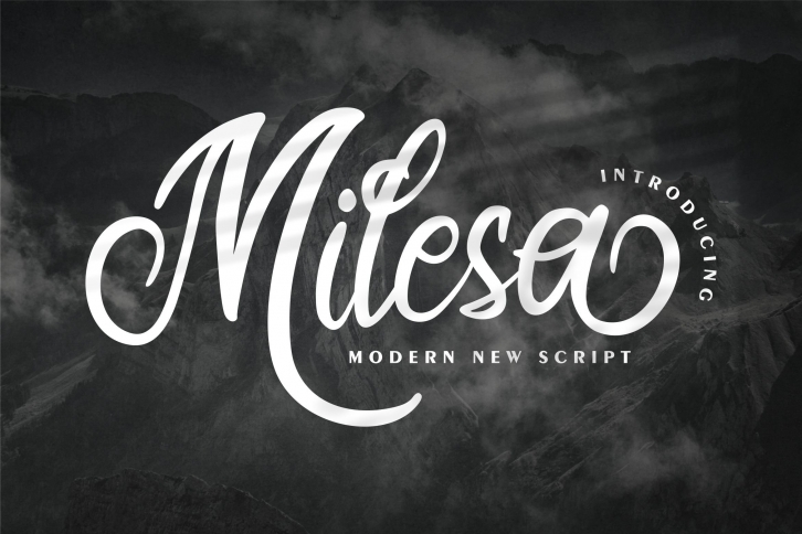 Milesa | Modern New Script Font Download