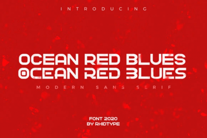 Ocean Red Blues Font Download