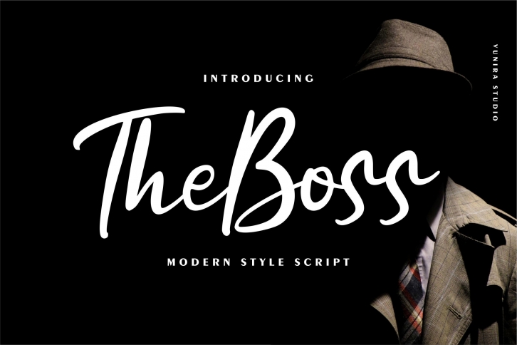 The boss | Modern New Script Font Download