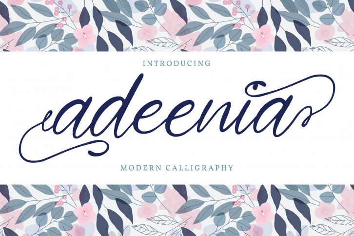 Adeenia | Modern Calligraphy Font Font Download