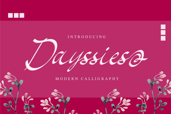 Dayssies | Modern Calligraphy Font Font Download
