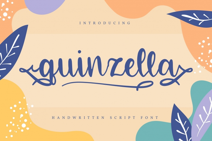Quinzella | Handwritten Script Font Font Download