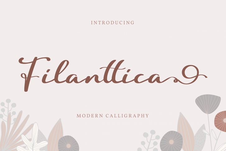 Filanttica | Modern Calligraphy Font Font Download
