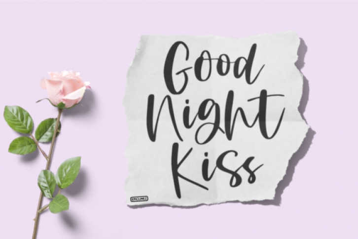 Good Night Kiss Font Download