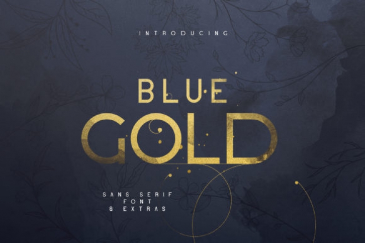 Blue Gold Font Download