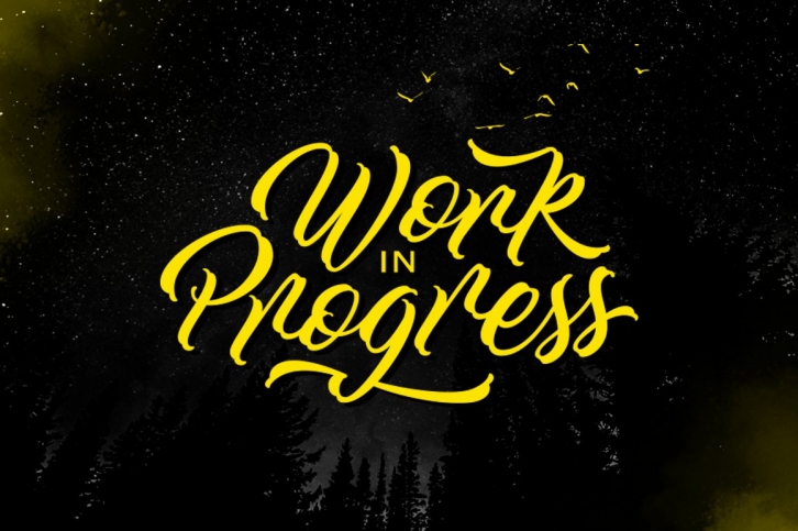Work In Progress Font Download