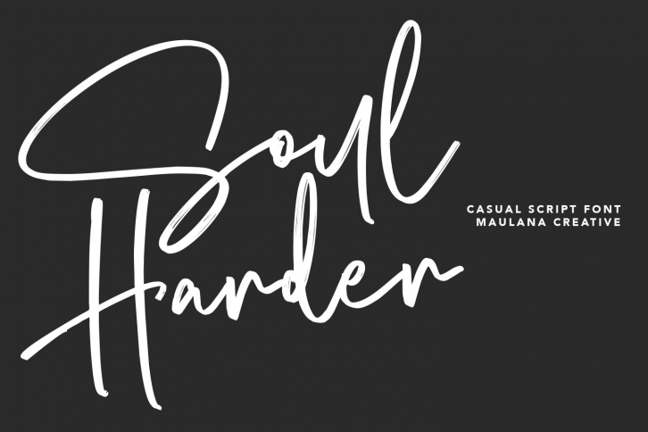 Soul Harder Casual Script Font Font Download