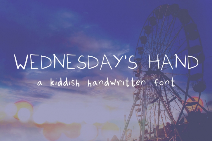 Wednesday's Hand Font Download