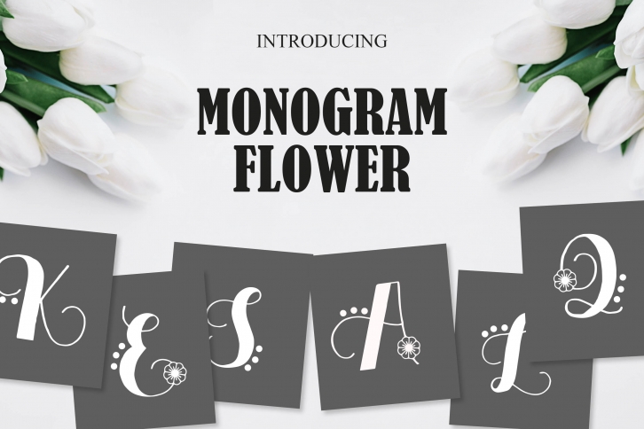 Monogram Flower Font Download