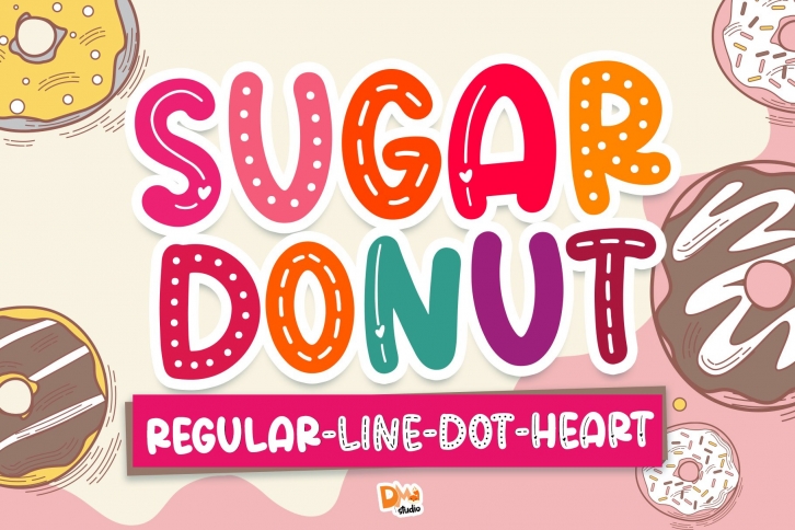 Sugar Donut Crafty Deluxe Package Font! Font Download