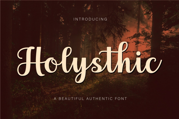 Holysthic - Beautiful Authentic Font Font Download