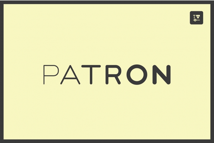 PATRON - variable font with optional stencils & monoline Font Download