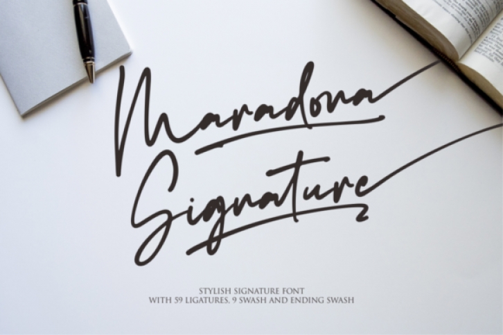 Maradona Signature Font Download