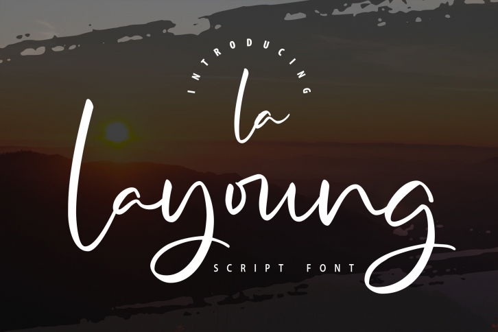 La Layoung | Script Font Font Download