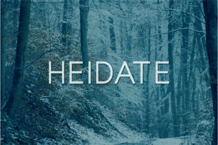 Heidate Font Download