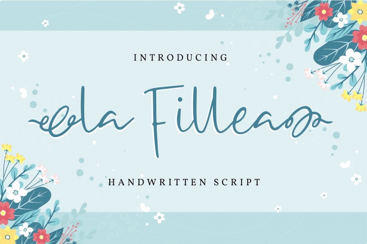 La Fillea | Handwritten Script Font Font Download