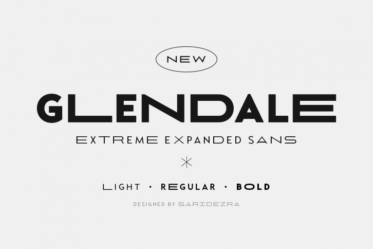 Glendale - Extreme Expanded Sans Font Download