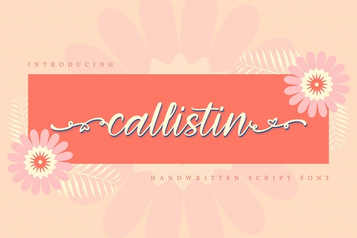 Callistin | Handwritten Script Font Font Download