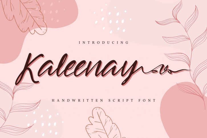 Kaleenay | Handwritten Script Font Font Download