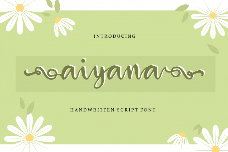 Aiyana | Handwritten Script Font Font Download
