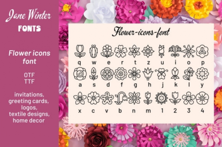 Flower Icons Font Download
