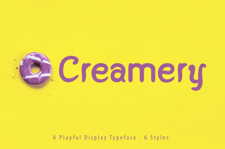 Creamery - Display Typeface Font Download