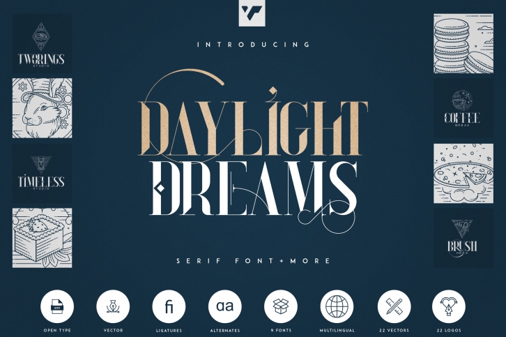 Daylight Dreams - Serif Font + Extra Font Download