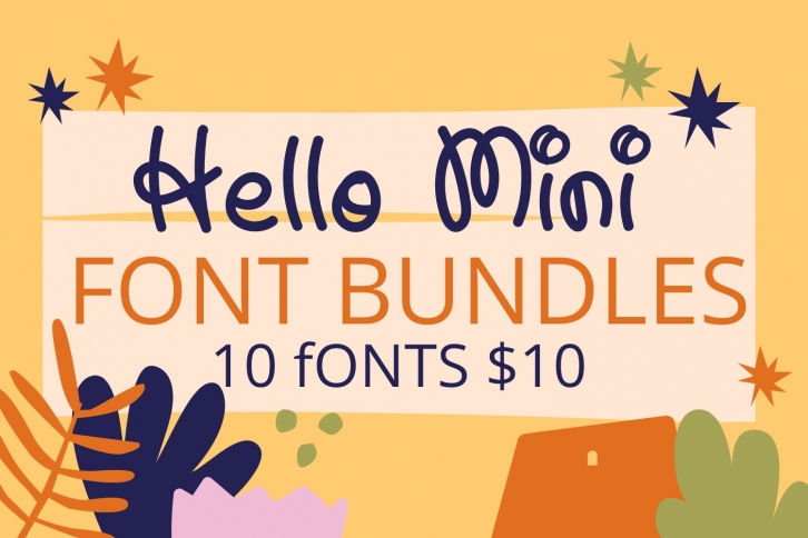 Hello Mini Crafty Font Bundles For Your Amazing Project Font Download