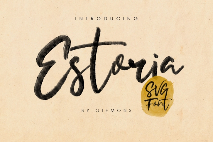 Estoria Script - SVG Font Font Download