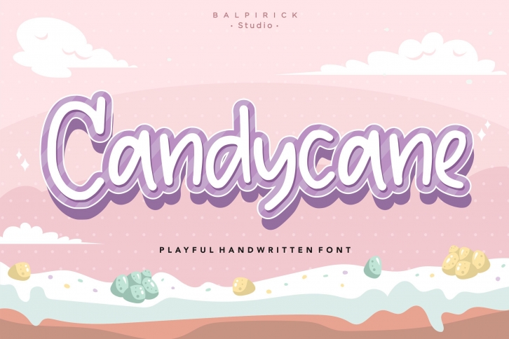 Candycane Playful Handwritten Font Font Download