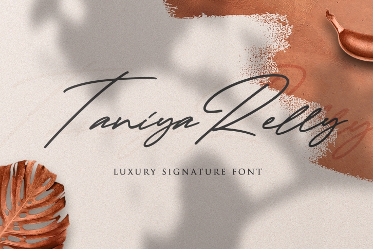 Taniya Relly - Luxury Signature Font Font Download