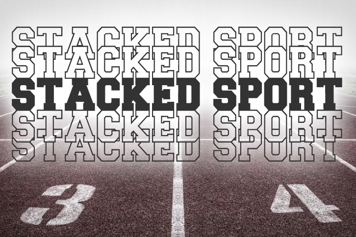 Stacked Sport Font Font Download