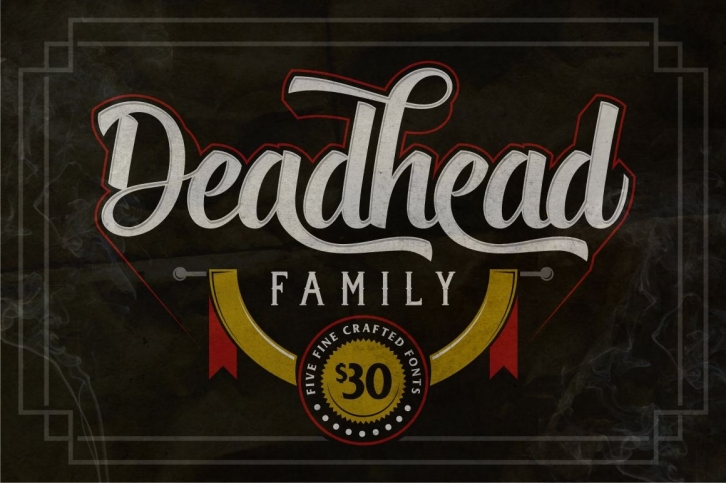 Deadhead Typeface Family Font Download