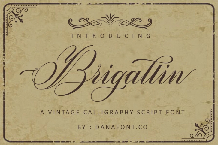 Brigattin Font Download