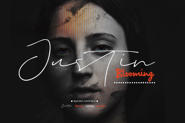 Justin Blooming (4 FONTS) Font Download