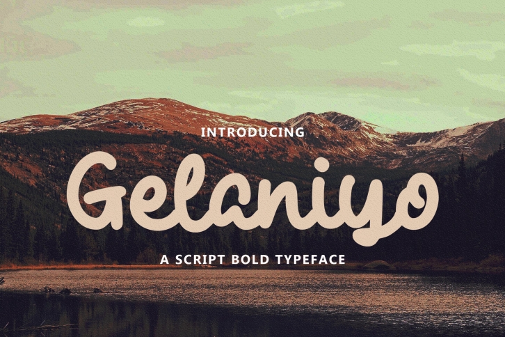 Gelaniyo - a Script Bold Typeface Font Download