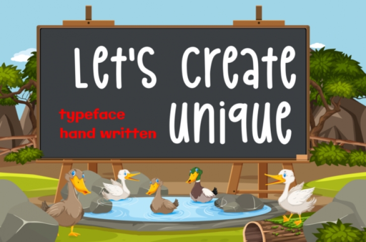 Let's Create Unique Font Download